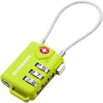 Munkees TSA Kabel-Zahlenschloss  Reise-Accessoires gruen Größe One Size