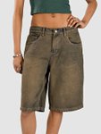 Blue Tomato Denim Jort Shorts dirty wash Gr. M