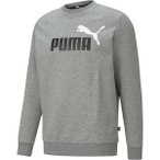PUMA Herren Sweatshirt ESS 2 Col Big Logo Crew, Größe S in Grau