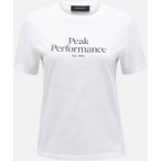 PEAK PERFORMANCE Damen Shirt W Original Tee-OFFWHITE-BLACK, Größe S in Weiß