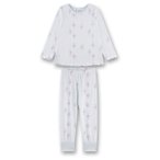Sanetta - Kid's Pyjama Long AOP 233602 - Schlafanzug Gr 104 weiß