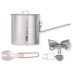 GSI Glacier Stainless Explorer Kochgeschirr  Camping Kochgeschirr silber Größe