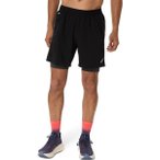 ASICS Herren Shorts ROAD 2N1 7IN SHORT, Größe XXL in Schwarz