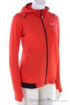 Salewa Pedroc PL Hooded Damen Fleecejacke-Rot-38