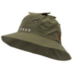 Mikk-Line - Kid's Summer Bucket Hat AOP - Cap Gr 47 cm - 12-18 Months oliv