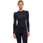 FALKE Damen Unterhemd W Longsleeved Shirt w, Größe M in Schwarz