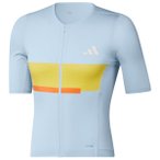 adidas - Tempo Jersey Neo - Radtrikot Gr S grau/blau