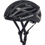 CRATONI Rennrad-/ Gravel Fahrradhelm C-AirLite, black glossy, Größe S-M (52-56