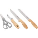 Outwell Chena-Messerset mit Sparschäler & Schere  Feststehende Messer braun Gr�
