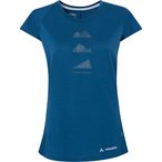 Vaude Tekoa Wool  Damen  T-Shirts blau Größe XXS Lifestyle  Hautfreundlich Mer