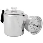GSI Glacier Stainless Espressokocher  Camping Kochgeschirr silber Größe 6 Tass