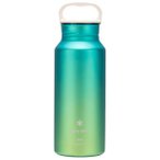 Snow Peak - Titanium Aurora Bottle - Trinkflasche Gr 800 ml türkis/grün