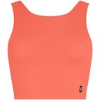 On Core 2-in-1 Crop Sport BH Damen  Sport-BHs orange Größe M Laufen | Trailrun