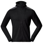 Bergans - Rabot Active Mid Hood Jacket - Fleecejacke Gr M schwarz