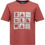 Salewa Graphic  Kinder  T-Shirts rot Größe 164 Trekking  Hautfreundlich Lyocel