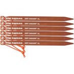 Big Agnes Dirt Dagger UL 10" Tent Stakes Zeltheringe, 25 cm, 6er Pack