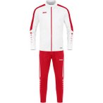 JAKO Kinder Sportanzug Trainingsanzug Polyester Power, Größe 164 in Weiß