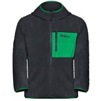 Jack Wolfskin Ice Curl   Kinder  Fleecejacke schwarz Größe 128 Lifestyle Atmun