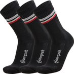 Bergzeit Basics Bergzeit Retro 3er Pack   Freizeitsocken schwarz Größe 39  Lif