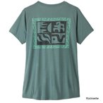 Patagonia Women's Cap Cool Daily Shirt Mother Rays T-Shirt, S, blue sage - light