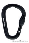 Black Diamond Pearlock Screwgate HMS-Karabiner-Schwarz-One Size