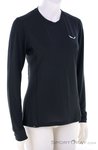 Salewa Puez Dry'Ton LS Damen Funktionsshirt-Schwarz-38