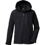 KILLTEC Kinder Funktionsjacke KOW 226 BYS SFTSHLL JCKT, Größe 140 in Schwarz