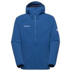 Mammut - Ultimate Comfort Softshell Hooded Jacket - Softshelljacke Gr S blau