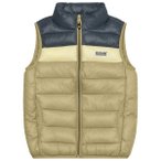 Color Kids - Kid's Waistcoat Quilted Colorblock - Kunstfaserweste Gr 104 beige
