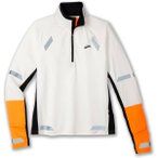 BROOKS Herren T-Shirt Run Visible 1/2 Zip 2.0, Größe L in Weiß