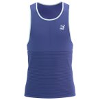Compressport - Pro Racing Singlet - Laufshirt Gr M blau