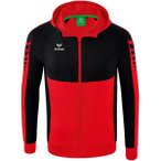 ERIMA Herren Kapuzensweat SIX WINGS training jacket with hood, Größe M in Rot