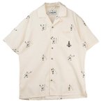LAKOR - Sport Cola Campingsport Short Sleeve Shirt - Hemd Gr S beige/weiß