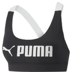 PUMA Damen Top Mid Impact Puma Fit Bra, Größe L in Schwarz