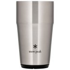 Snow Peak - Shimo Tumbler - Isolierbecher Gr 470 ml grau