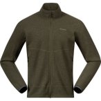 Bergans Herren Rabot Merino Fleece Jacke (Größe L, oliv)