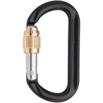 Austrialpin Ovalo GI Alu Schraub-Karabiner  Karabiner schwarz Größe One Size A