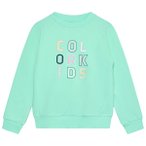 Color Kids - Kid's Sweat with Logo Print - Pullover Gr 92 türkis
