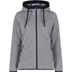 CMP Damen Kapuzensweat WOMAN JACKET FIX HOOD, Größe 38 in Grau