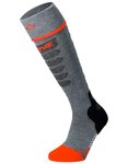Lenz - Beheizbare Socken - Heat Sock 5.1 Toe Cap Slim Fit Grey/Red  aus Wolle - 