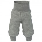 Engel - Baby Hose mit Nabelbund - Fleecehose Gr 86/92 grau