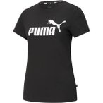 PUMA Damen Shirt ESS Logo Tee, Größe XS in Schwarz