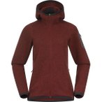 BERGANS Bergans Damen Kapuzensweat W KAMPHAUG KNITTED HOODIE, Größe XL in Rot