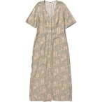 Brava Fabrics Damen Borneo V-Neck Kleid (Größe M, gruen)