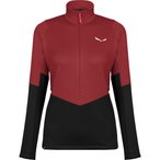 Salewa Puez PL Half Zip Fleece  Damen  Longsleeves rot Größe XL Camping  Elast