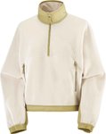 Salomon - Kurzes Fleece mit halbem Reißverschluss - Chroma Fleece Crop HZ W Whi