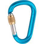 Austrialpin HMS Rondo Alu Schraub-Karabiner  Karabiner blau Größe One Size Alp