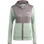 ADIDAS Damen Jacke TERREX XPERIOR LIGHT HOODED FLEECE, Größe M in Grau