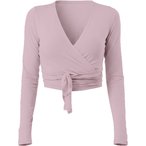 Mandala Signature Wrap  Damen  Longsleeves rosa Größe S Yoga  Hautfreundlich