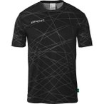 UHLSPORT Trainings-T-Shirt Prediction, Größe M in Schwarz